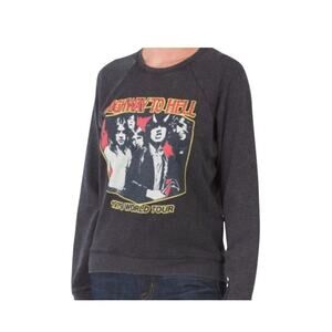 Lucky Brand AC/DC Highway To Hell Pullover Sweatshirt Sweater Size Medium New‎